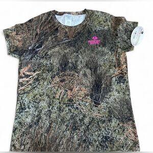 Mossy Oak Brush Camo Vintage Y2K Camo Tshirt Women’s Large Brand New 2000s